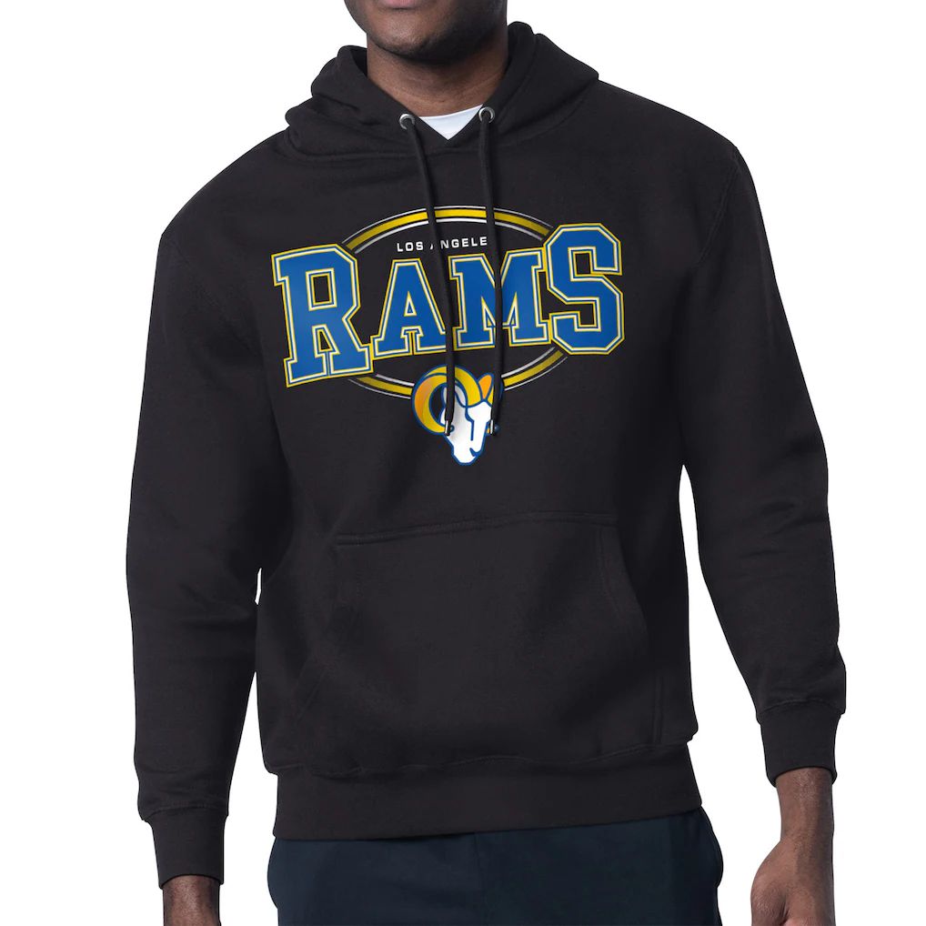 Men 2026 NFL Los Angeles Rams hoodie Black 03